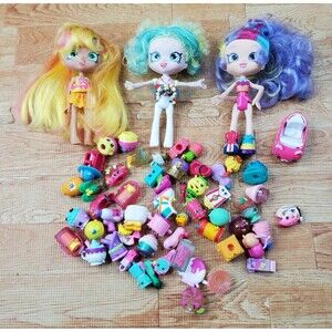 Shopkins Assorted Lot of 65 Toy Doll Figures